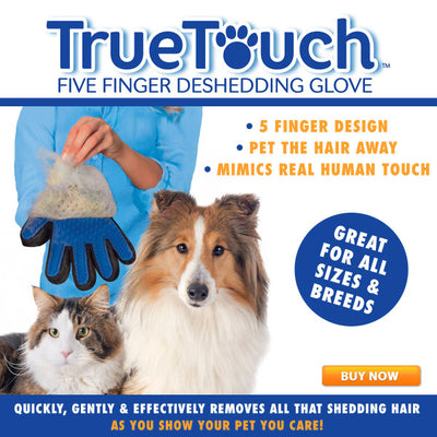 Pet deshedding brush glove