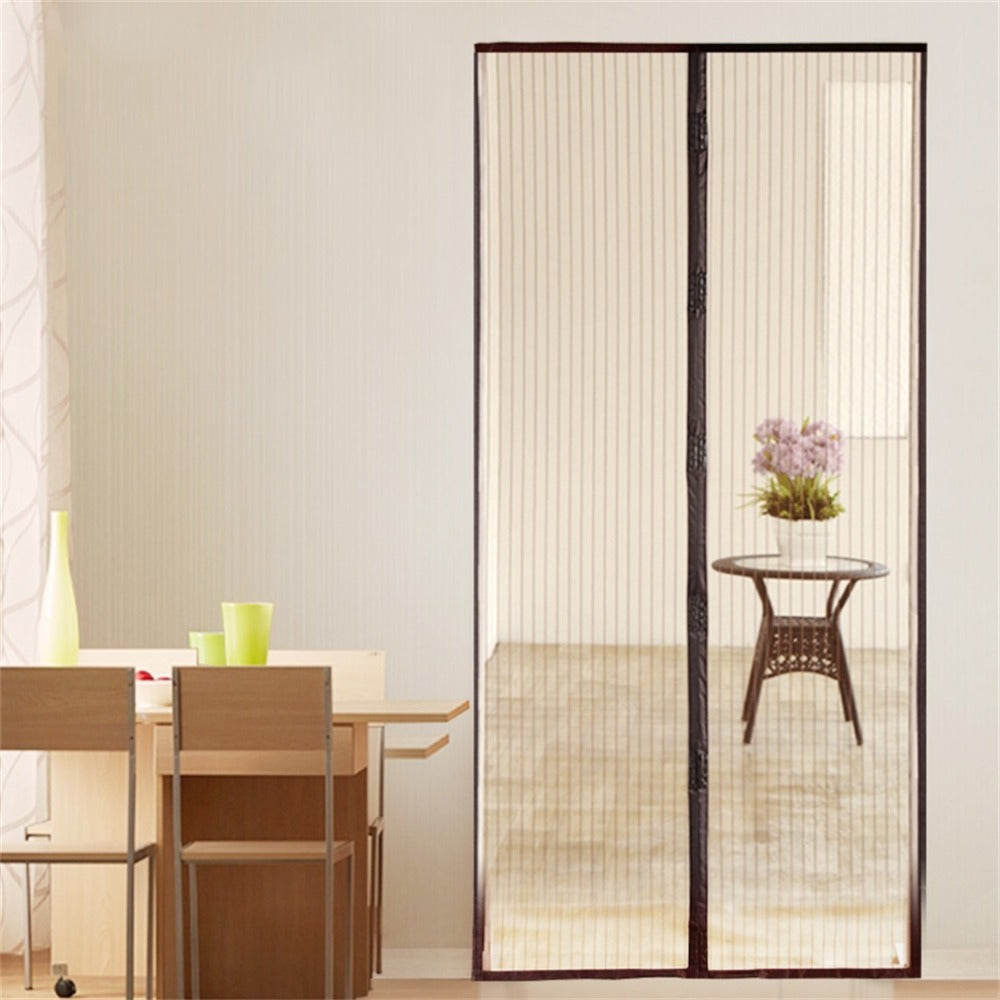 Mesh Door Curtain - Magnetic Screen Door Cover