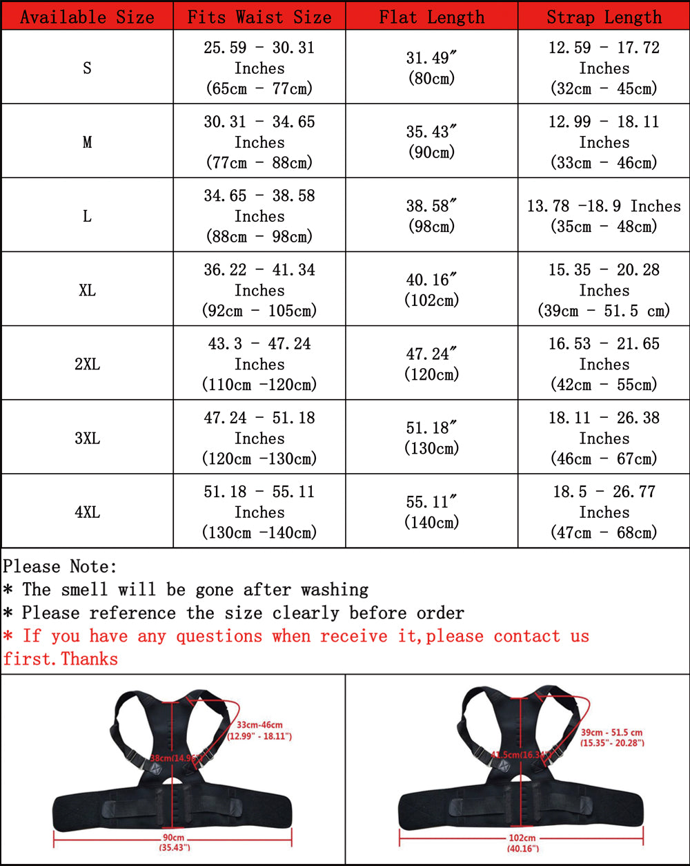 Magnetic Posture Back Support