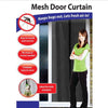 Mesh Door Curtain - Magnetic Screen Door Cover