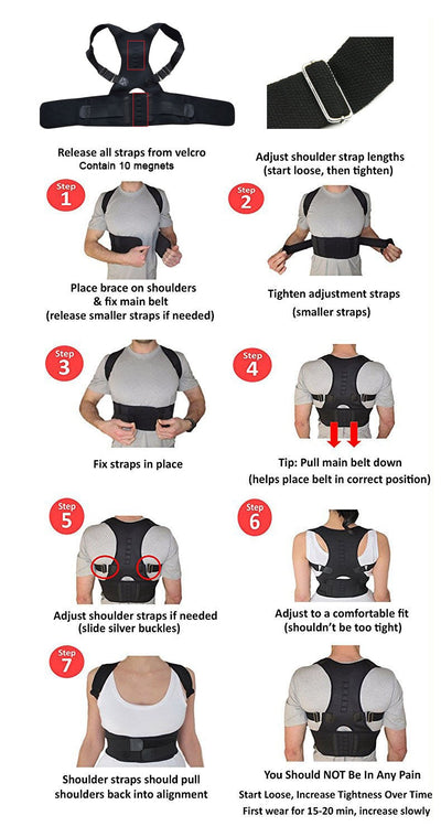 Magnetic Posture Back Support