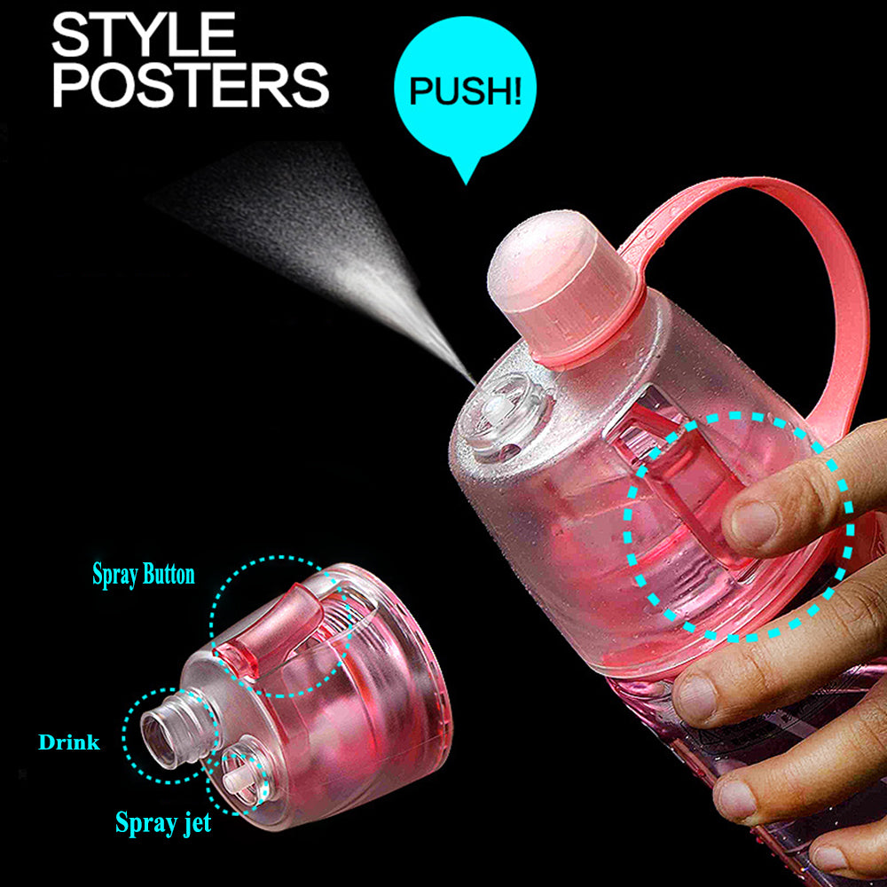 Portable Spray Water Bottle