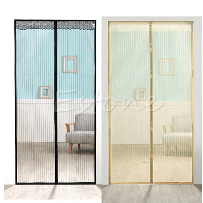 Mesh Door Curtain - Magnetic Screen Door Cover