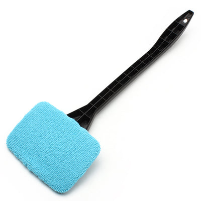 Pivoting Windshield Wiper With Microfiber Cloth