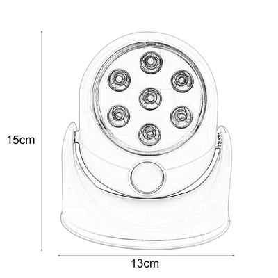 7-LED Motion-Activated Weather-Resistant Cordless Light