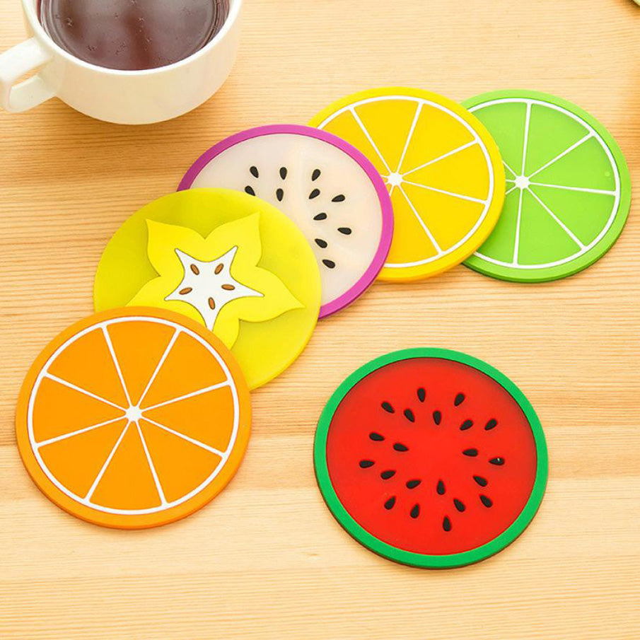 Yummy Jelly Fruit Coasters- Guaranteed Non-Slip!