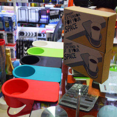 Clip on Cup Holder - Holds Beverage, For any Desk and Table!