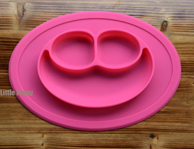 "NO MESS" BABY FEEDING PLATE AND MAT - SUPER STICKY, NO MORE FOOD MESS!