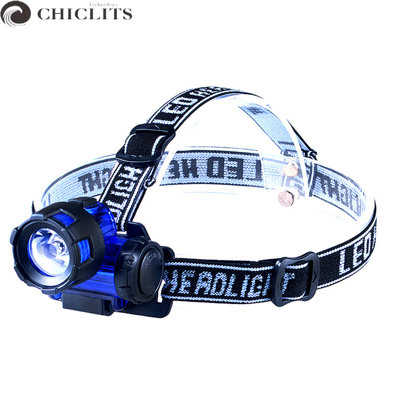 Waterproof Led Flashlight Head Torch Light for Outdoors