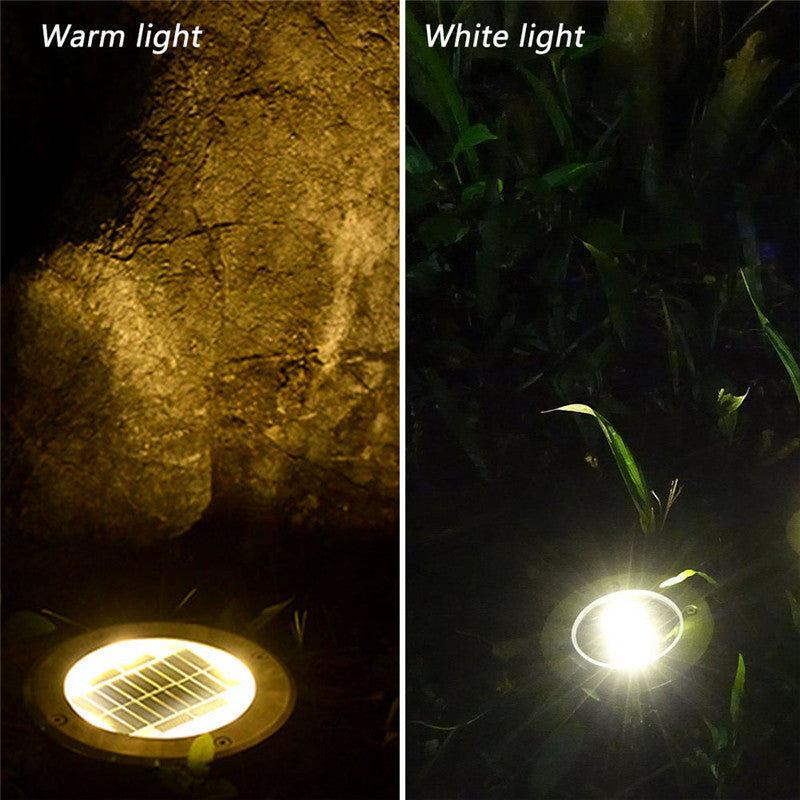 Solar Power Floor Path LED Light ( 4 pcs )