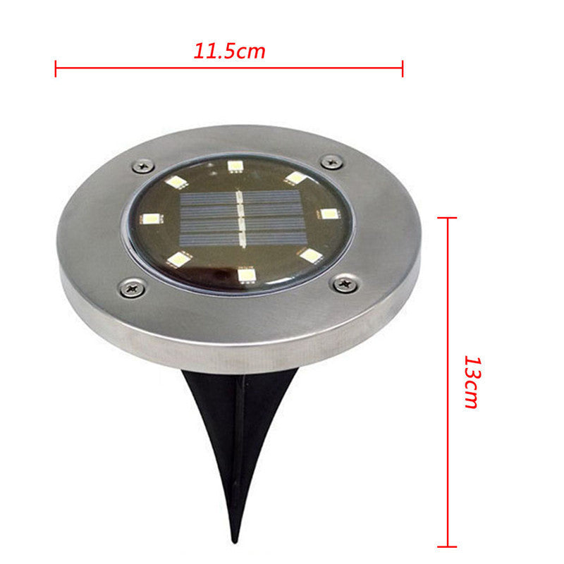 Solar Power Floor Path LED Light ( 4 pcs )