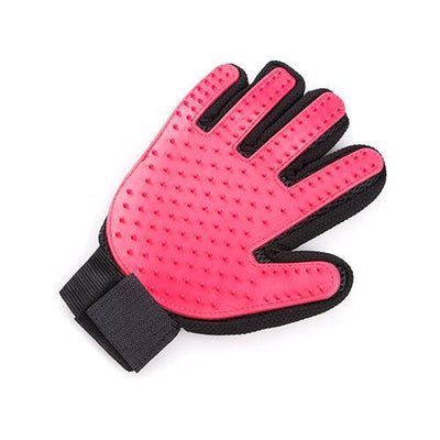 Pet deshedding brush glove