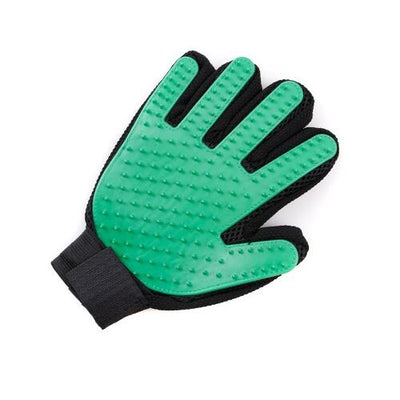 Pet deshedding brush glove