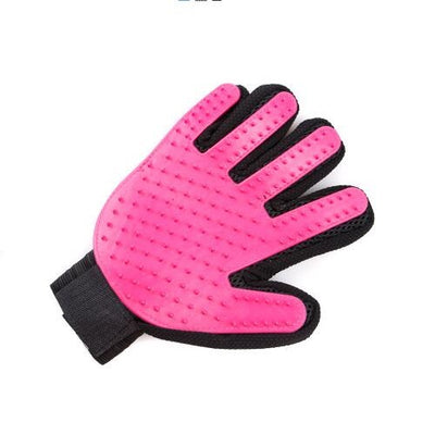 Pet deshedding brush glove