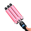 LCD Display Ceramic Triple Barrel Curling Iron [BEST SELLER]