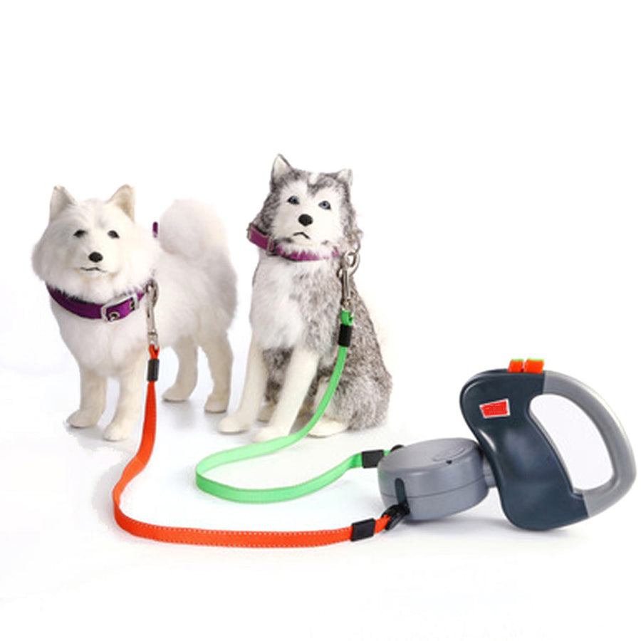 Retractable Dual Dog Leashes