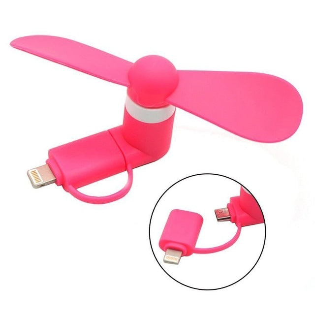 Mini Portable Cell Phone Cooling Fan - Available for iPhone and Android Devices
