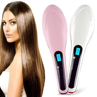 Ceramic Straightening and De-tangling Hair Brush