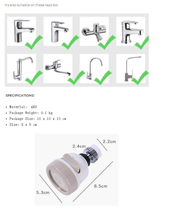 Moveable Kitchen Tap Head