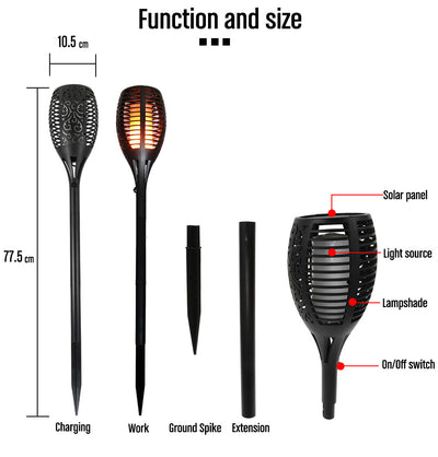 Flame Solar LED Lamp