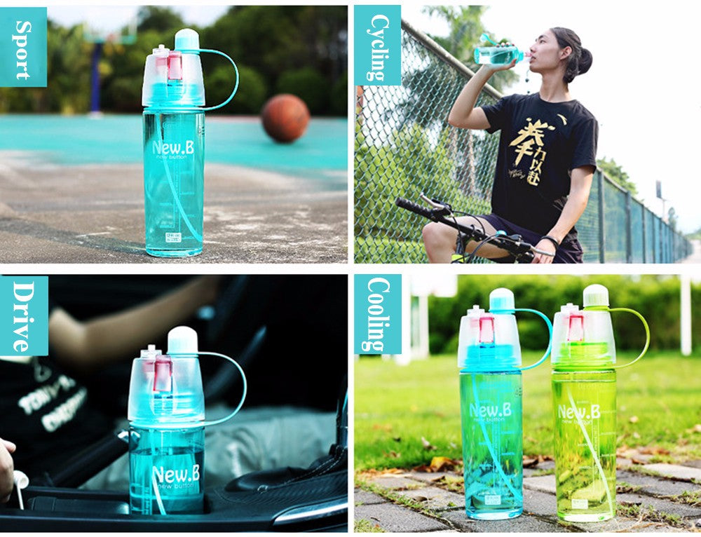 Portable Spray Water Bottle