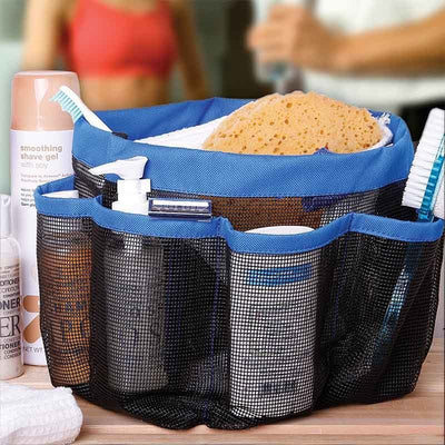 8-Pocket Portable Quick Dry Mesh Shower Caddy